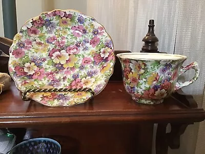 £29 • Buy James Kent Fenton Du Barry Petit Flowers Bone China Tea Cup & Saucer