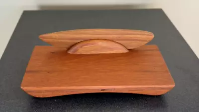 New~handcrafted In W. Va~cherry Butter Dish W/wood Knife~3.5 X 7~just Gorgeous!! • $20