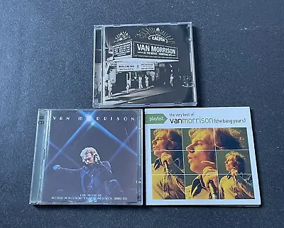 Lot Of 3 Van Morrison CDs Soundtrack Too Late To Stop Now Live Greatest Hits • $16.99