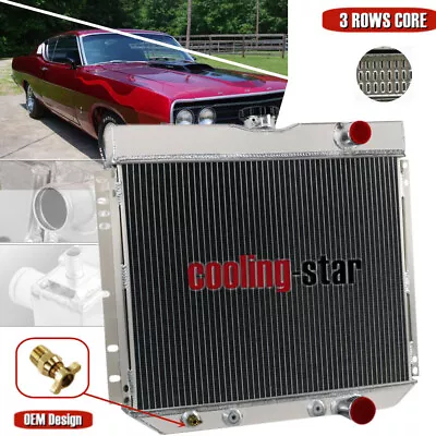 4-core Aluminum Radiator For Ford 1967-1970 Mustang Falcon Ltd V8 20  Wide Core • $184.95