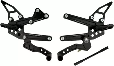 Driven Racing TT Pegs Rearset`05 06 07 08 09 10 11 12 Kawasaki ZX6R / DRP-705-BK • $415.02