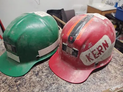 2 Vintage MSA Comfocap Miners Caps W. Stickers Price Mining • $49.99