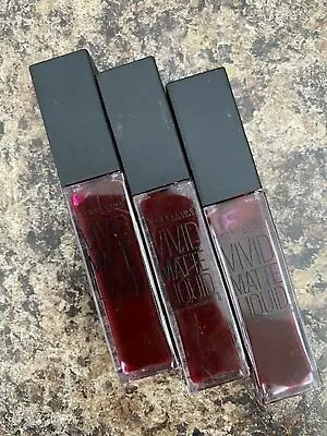 3x Maybelline Color Sensational Vivid Matte Liquid Lip Color - 39 Cranberry • $6