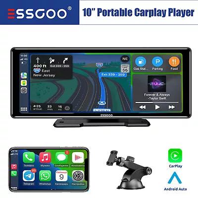 10.26  Car Stereo Radio GPS Navigation IOS Carplay Player Touch Screen Bluetooth • $90.59