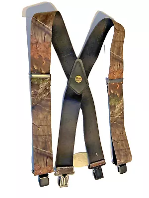 New Men's Mossy Oak  Camouflage 2  XL Adj. Suspenders / Braces USA • $19.99