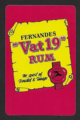 Fernandes Vat 19 Rum Playing Card Single Swap King Of Diamonds - 1 Card • $2.24