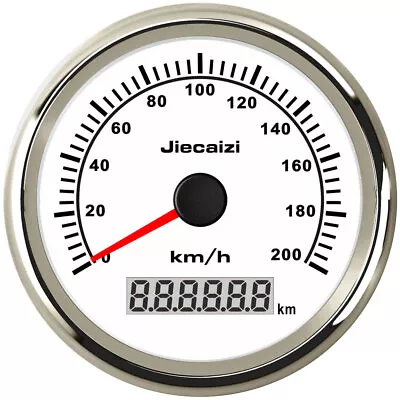 Jiecaizi 85mm 200km/h GPS Speedometer Digital Gauge Car Boat Marine UTV Odometer • $46.79