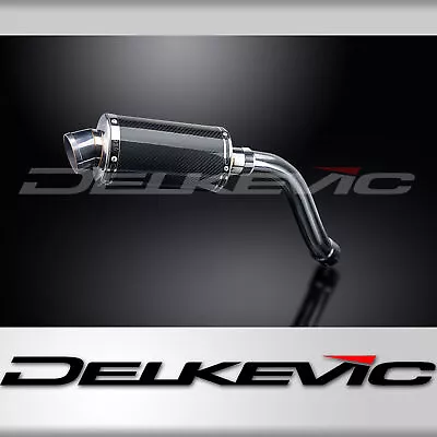 Suzuki SV650 High Mount Delkevic Slip On 9  Carbon Oval Muffler Exhaust 03-12 • $278.99