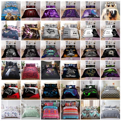 $39.90 • Buy 2023 New Soft Doona Duvet Quilt Cover Set Single Double Queen King Size Bedding