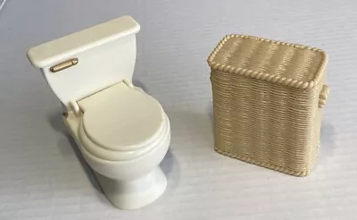 Eden Madeline Old House In Paris Dollhouse Furniture Hamper And Toilet • $17.99