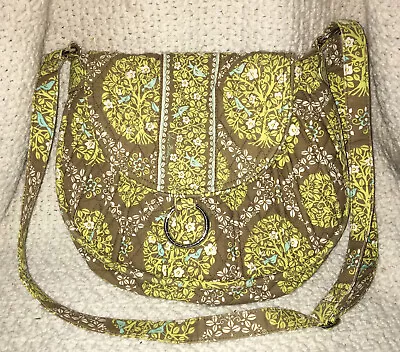 Vera Bradley Shoulder Bag Saddle-up Sitting In A Tree; Brown Green Aqua • $23