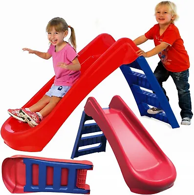 £42.99 • Buy Kids Slide Outdoor Garden Plastic Children Folding Indoor Outdoor Slide Red Blue