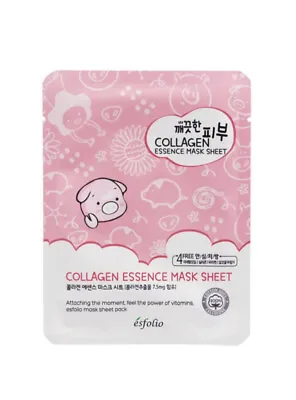 Esfolio Pure Skin Collagen Essence 10 Pcs Full Facial Mask Sheets New Exp 2026+ • $19.99