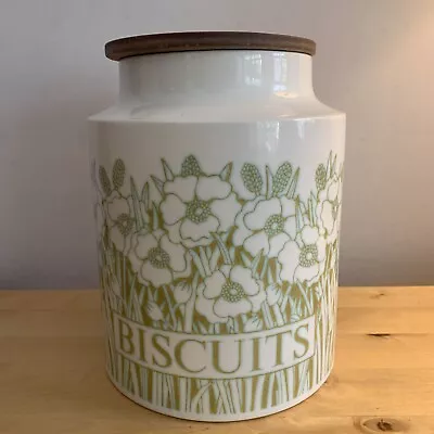 Vintage Hornsea Pottery White Fleur Large Biscuit Storage Jar With Lid • £8