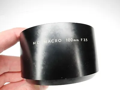Minolta 55mm Screw In Metal Camera Lens Hood For MC 100mm F/3.5 Macro Rokkor • $20.99