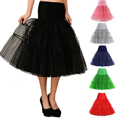 £8.99 • Buy Retro Underskirt 50s Swing Vintage Petticoat Fancy Net Skirts Rockabilly Tutu