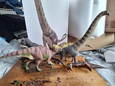 Dinosaur Model Toy Bundle PNSO Alamosaurus CollectA Edmontosaurus Safari T Rex • £84.99