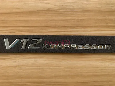 Chrome V12 KOMPRESSOR Sticker Perform Badge Fender Side Grill For Mercedes Benz • $16.55