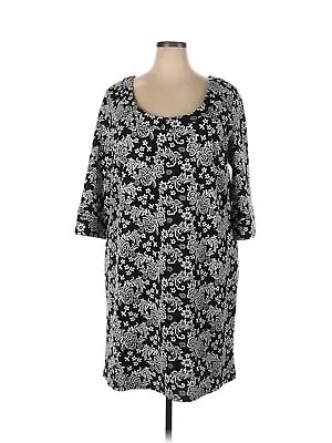 Melissa Masse Women Black Casual Dress 2X Plus • $24.74