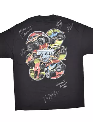 Monster Jam World Tour T Shirt Mens XL 2006 Signed Monster Truck Grave Digger • $59.95