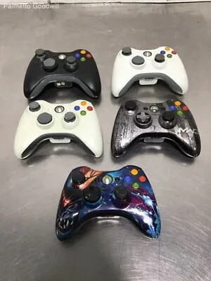 $35 • Buy Lot Of 5 Microsoft Xbox 360 Controllers TESTED