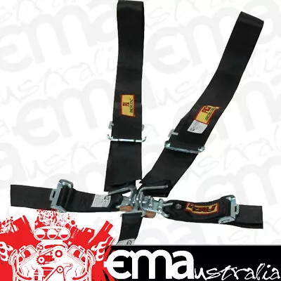 RCI RCI9510D 5 Point 3  Latch Type Racing Harness Black Pull Up Type SFI16.1  • $237.99