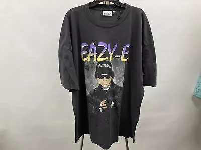 NEW Factorie Eazy-E Col. Lcn Mt Washed Black O/Sized Tee Men Size XL RRP $29 • $10