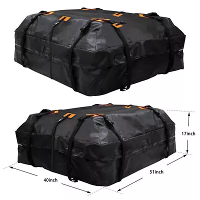 Waterproof Car Roof Top Rack Cargo Bag Storage Luggage Carrier Travel 600D • $33.39