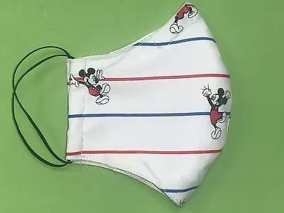 MEDIUM Mickey Mouse Bendable Nose Strip  Homemade 100%Cotton Face Mask  • $7.89