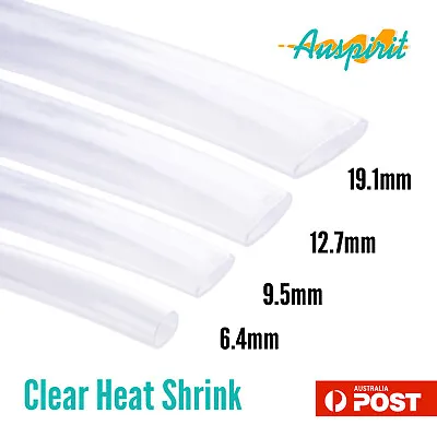 Marine Heat Shrink Tubing Clear Heatshrink Cable Sleeving Wrap Identifying Label • $7.35