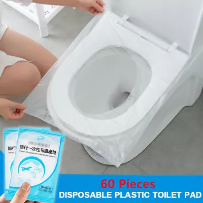 £7.55 • Buy Disposable Waterproof Travel Camp Toilet Seat Cover Pad Anti-bacterial Mat 1/10~