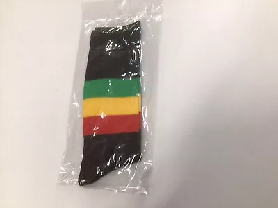 £2.20 • Buy Rasta Red Green Gold Colour Block Reggae Crew Socks UK Size 6-11 One Pair