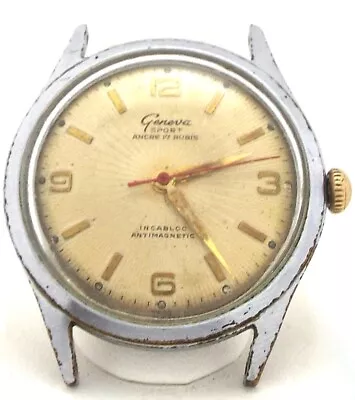 Geneva - Sport - Mechanical 17 Jewels - Vintage Mens Watch ~#6009 • $49.99