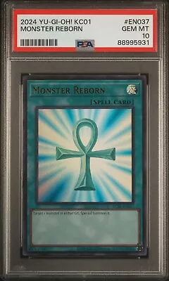 Yugioh PSA 10 Monster Reborn KC01-EN037 Kaiba Case Ultra Rare Promo 2024 • $99.99