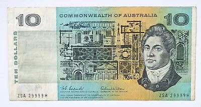 1966 Australian 10 Dollar Star Banknote First Prefix Coombs/Wilson  R301sF  • $800