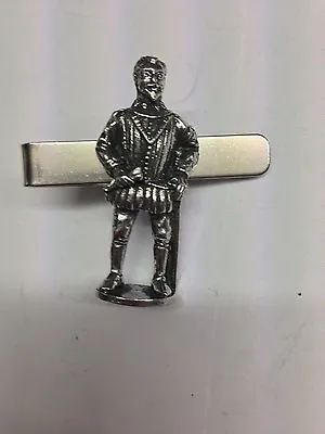 Tudor Sir Francis Drake WE-TP1D English Pewter Emblem On A Tie Clip 4cm Long • $12.37