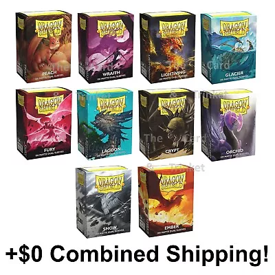 100 Dragon Shield DUAL MATTE Card Deck Protector Sleeves Standard 63mm X 88mm • $20.95