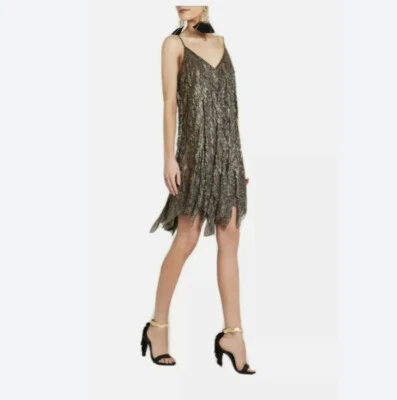 $129.99 • Buy Sass & Bide Shimmering Gilded Light Dress NWT Gatsby Flapper 20s