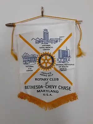 VTG Rotary International  Wall Banner BETHESDA - CHEVY CHASE MARYLAND  • $13