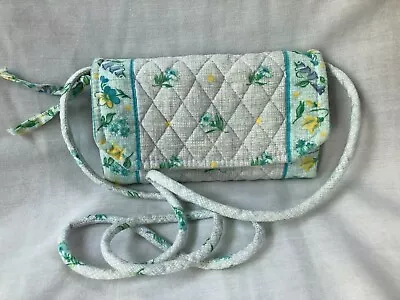 Vera Bradley Wallet W/ Strap Watercolor Retired Rare Very Good Condition • $32.99