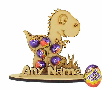 £5.99 • Buy Dinosaur Shape Mini Creme Egg Chocolate Holder Stand Childrens Easter Gift Craft