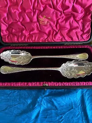 Mappin & Webb Solid Silver Berry / Fruit Spoons • £199