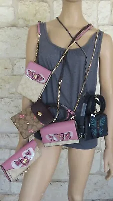 COACH Flap Crossbody/Belt Bag With Belt Set(s) Butterfly Applique Phone Wallet • $393.22