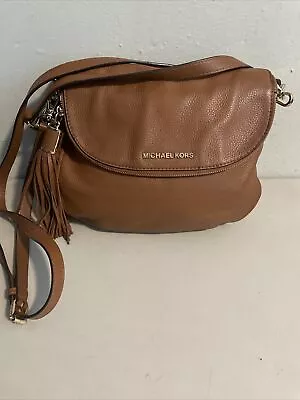 Handbag Women Michael Kors  Brown Leather Bedford Flap Pebbled Leather • $75