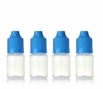 5ml 50 Pcs Empty Plastic Squeezable Eye Dropper Bottles • $17.95