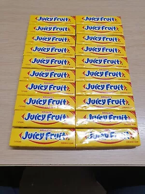 20 X WRIGLEY'S JUICY FRUIT CHEWING GUM. 20 X 7 Stick Pack FREE POSTAGE £44.99 • £44.99