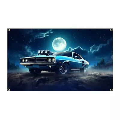 Dodge Challenger Drag Car Mopar Flag Banner 3ft X 5ft Advertising • $13.89