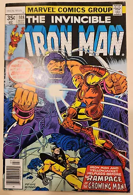 IRON MAN #108 Marvel Comics 1978 All 1-332 Listed! (9.2) Near Mint- • $9