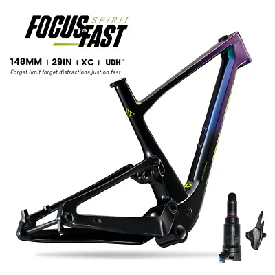 29  Carbon Integrated Suspenion Boost MTB Frame Trail Trunnion Bike Frame Shock • $1637.99