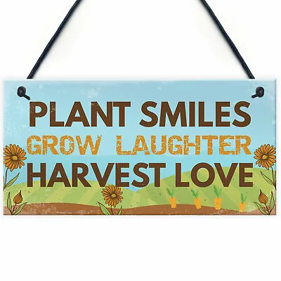 Novelty Garden Sign Garden Shed Hanging Wall Door Plaque Gardening Nan Gifts • £3.99